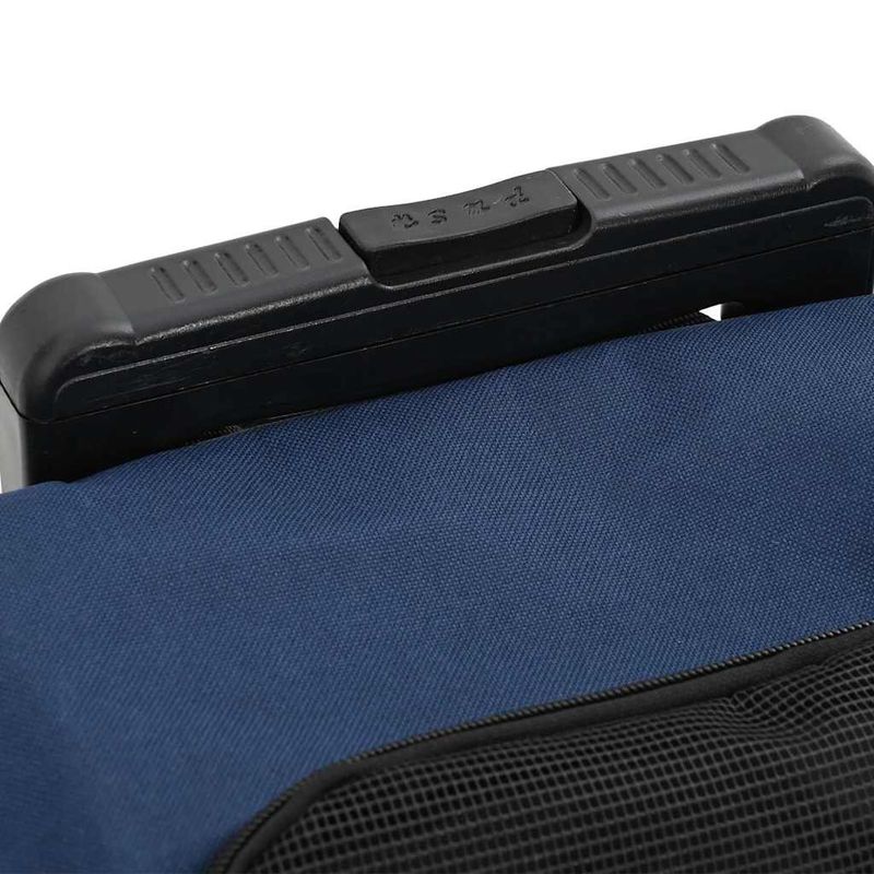 Petshop - Accesorii petshop - Culcusuri si custi - Genti si articole transport - Carucior pentru animale de companie 3 in 1, design albastru, 48x32x57 cm, material Oxford - Infinity.ro