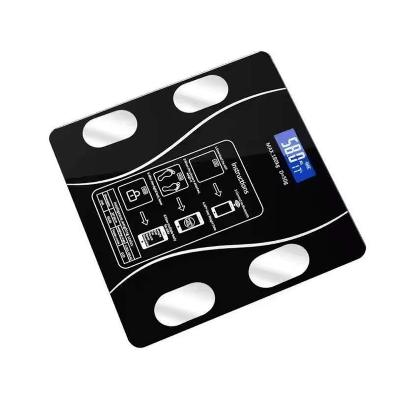 Ingrijire personala si Cosmetice - Sanatate si wellness - Aparate medicale - Cantare corporale - Cantar SMART electronic cu monitorizare personalizata, Wireless BMI BlueTooth Digital Body Health Culoare Negru ABYZ™ - Infinity.ro