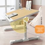 Laptop, Telefoane si Tablete - Laptopuri si accesorii - Accesorii Laptop - Standuri/Coolere notebook - Stand laptop tip masuta, reglabil, pliabil, 60x40cm, suport carte/tableta, sertar depozitare, Lemn - Infinity.ro