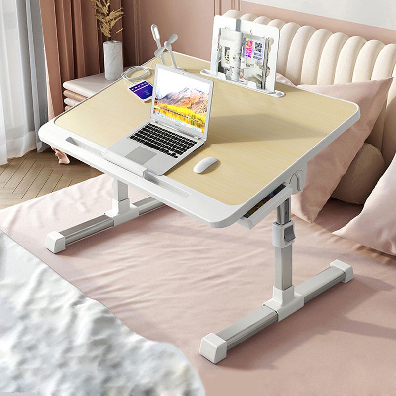 Laptop, Telefoane si Tablete - Laptopuri si accesorii - Accesorii Laptop - Standuri/Coolere notebook - Stand laptop tip masuta, reglabil, pliabil, 60x40cm, suport carte/tableta, sertar depozitare, Lemn - Infinity.ro
