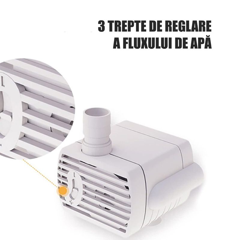 Petshop - Accesorii petshop - Castroane si adapatori - Dispenser apa automat Linomag® 2L, inox, filtrare si purificare, debit reglabil, pisici si caini, Transparent - Infinity.ro