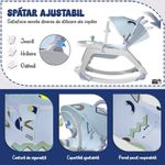 Jucarii, Copii si Bebe - Carucioare si articole de transport - Premergatoare - Balansoar 5 in 1 Linomag®, Scaun masa, Carucior, Masuta, Spatar rabatabil, Jucarii, 0-36 luni, Albastru - Infinity.ro
