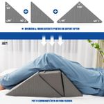 Casa si Gradina - Textile si covoare - Perne si pilote - Perne - Set 3 Perne Ortopedice Triunghiulare, Linomag®, Multifunctionale, Pentru Alinarea Durerilor de Spate,Post-Operatoriu Gri - Infinity.ro