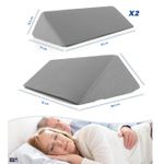 Casa si Gradina - Textile si covoare - Perne si pilote - Perne - Set 3 Perne Ortopedice Triunghiulare, Linomag®, Multifunctionale, Pentru Alinarea Durerilor de Spate,Post-Operatoriu Gri - Infinity.ro