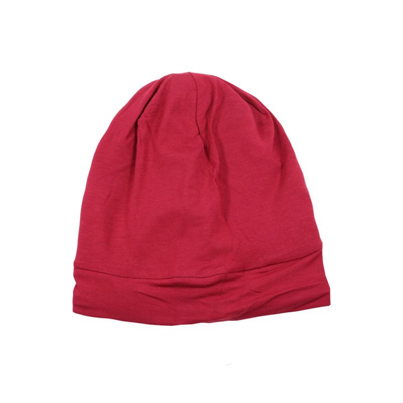 Fashion, accesorii si bijuterii - Femei - Accesorii femei - Accesorii pentru par femei - Boneta de noapte pentru protectie par cu interior din satin, Rosu Bordeaux - Rosu Bordeaux, Medium - Infinity.ro
