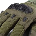 Sport si Outdoor - Echipament Sportiv - Accesorii echipament sportiv - Manusi sport - Manusi Tactice Combat, Touchscreen, Microfibra/Piele Eco, marime L, Verde Militar - Infinity.ro