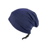 Fashion, accesorii si bijuterii - Femei - Accesorii femei - Accesorii pentru par femei - Boneta de noapte pentru protectie par cu interior din satin, Albastru Inchis - Albastru Inchis, Medium - Infinity.ro