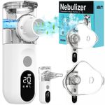 Jucarii, Copii si Bebe - Igiena si ingrijire - Accesorii ingrijire copii - Aparate aerosoli copii - Aparat Aerosoli Profesional Linomag®, Masca Copii si Adulti, Tehnologie Mesh, Autocuratare, Silentios, Alb/Negru - Infinity.ro