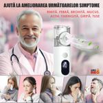 Jucarii, Copii si Bebe - Igiena si ingrijire - Accesorii ingrijire copii - Aparate aerosoli copii - Aparat Aerosoli Profesional Linomag®, Masca Copii si Adulti, Tehnologie Mesh, Autocuratare, Silentios, Alb/Negru - Infinity.ro