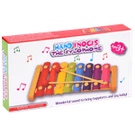 Jucarii, Copii si Bebe - Jucarii si jocuri - Jucarii de rol - Instrumente muzicale de jucarie - Instrument muzical de jucarie pentru copii, Xilofon cu 8 tonuri, din lemn si metal, + 3 ani, EduJucarii - Infinity.ro