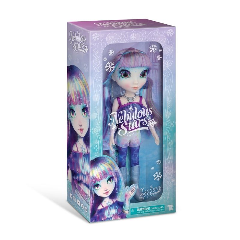 Jucarii, Copii si Bebe - Jucarii si jocuri - Papusi si accesorii - Papusi - Papusa de colectie, Nebulous Star, personaj Isadora, cu par colorat si accesorii magice, 38 cm - Infinity.ro