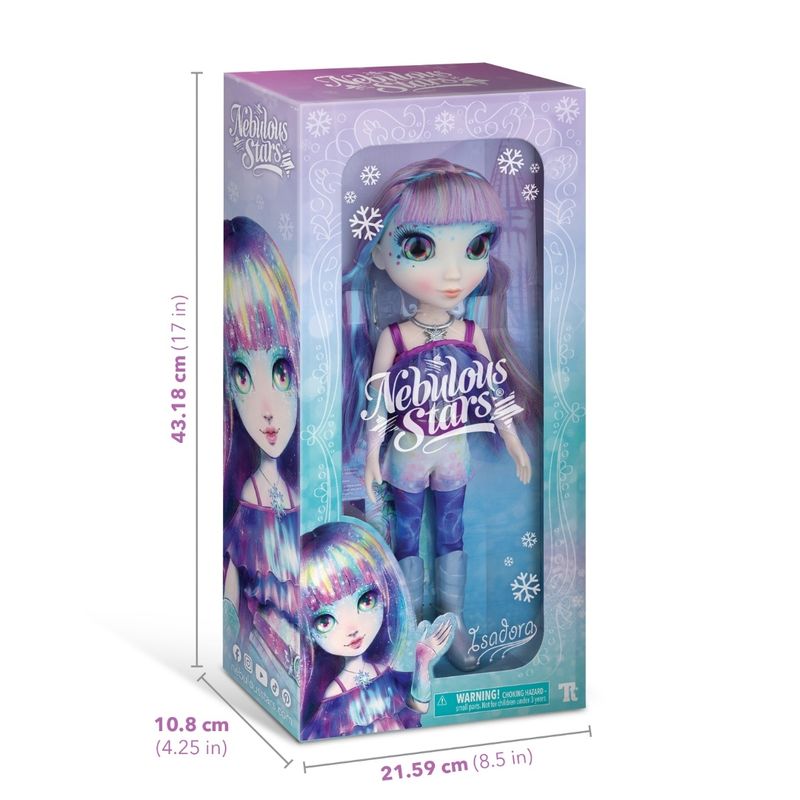 Jucarii, Copii si Bebe - Jucarii si jocuri - Papusi si accesorii - Papusi - Papusa de colectie, Nebulous Star, personaj Isadora, cu par colorat si accesorii magice, 38 cm - Infinity.ro