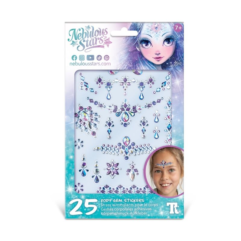 Carti si Birotica - Papetarie - Afise si stickere - Set 25 stickere pentru fata si corp, personaj Iceana, Nebulous Star - Infinity.ro