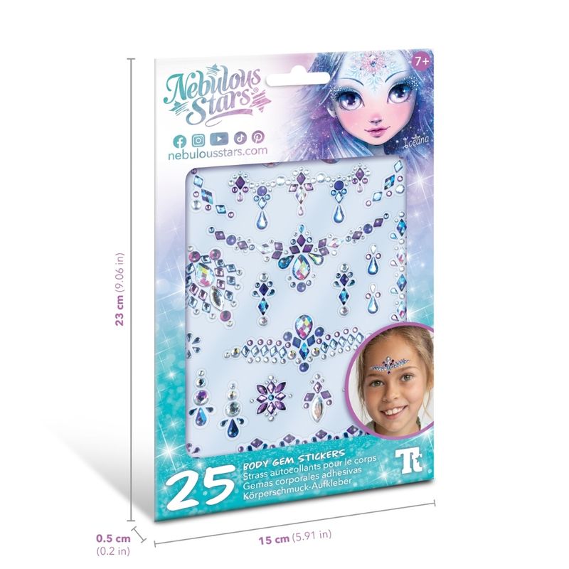 Carti si Birotica - Papetarie - Afise si stickere - Set 25 stickere pentru fata si corp, personaj Iceana, Nebulous Star - Infinity.ro