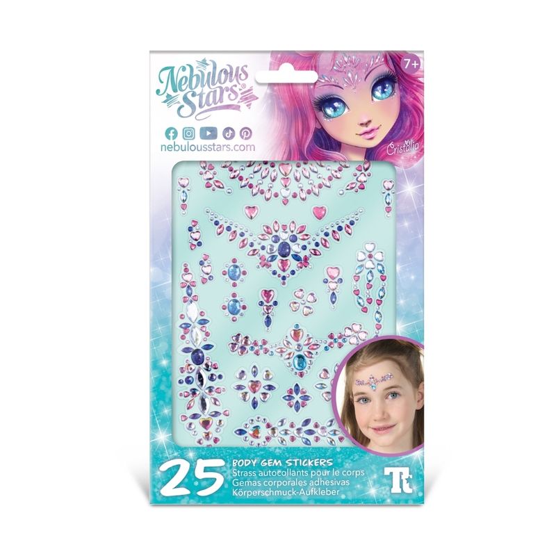 Carti si Birotica - Papetarie - Afise si stickere - Set 25 stickere pentru fata si corp, personaj Cristalia, Nebulous Star - Infinity.ro
