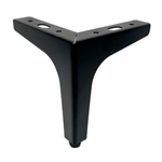 Casa si Gradina - Mobilier - Feronerie si accesorii mobila - Piciorus metalic , negru mat – design modern si durabil, inaltime 130mm - Infinity.ro