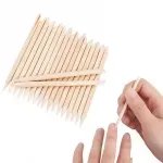 Ingrijire personala si Cosmetice - Manichiura si pedichiura - Truse manichiura si pedichiura - Set de 100 betisoare duble din lemn pentru cuticule, Gonga® Bej - Infinity.ro