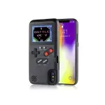 PC, gaming si accesorii - Gaming - Accesorii gaming - Accesorii console gaming - Husa model consola cu jocuri retro pentru iPhone XS MAX, Gonga® Negru - Infinity.ro