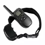 Petshop - Accesorii petshop - Zgarzi, lese si hamuri - Zgarzi - Zgarda pentru caini cu vibratii si electrosoc, cu telecomanda, acumulator, Gonga® Negru - Infinity.ro