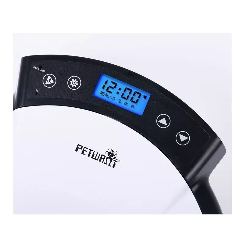 Petshop - Accesorii petshop - Castroane si adapatori - Dispenser de mancare automat PF-105 pentru animale de companie, 5 compartimente, Gonga® Alb - Infinity.ro