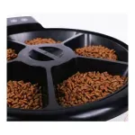 Petshop - Accesorii petshop - Castroane si adapatori - Dispenser de mancare automat PF-105 pentru animale de companie, 5 compartimente, Gonga® Alb - Infinity.ro