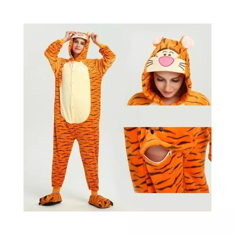 Fashion, accesorii si bijuterii - Barbati - Lenjerie si pijamale barbati - Pijamale barbati - Pijama intreaga pentru adulti, Gonga® S Portocaliu - Infinity.ro