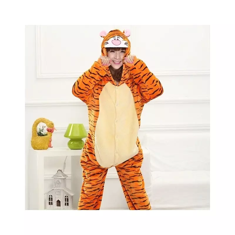 Fashion, accesorii si bijuterii - Barbati - Lenjerie si pijamale barbati - Pijamale barbati - Pijama intreaga pentru adulti, Gonga® S Portocaliu - Infinity.ro