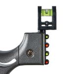 Sport si Outdoor - Accesorii si echipamente sportive - Sporturi de precizie - Set prastie plastic cu laser si set 330 bile  8 mm, 11.5 cm, cu boloboc, argintiu - Infinity.ro