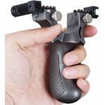Sport si Outdoor - Accesorii si echipamente sportive - Sporturi de precizie - Set prastie plastic cu laser si set 200 bile 10 mm, 11.5 cm, cu boloboc, argintiu - Infinity.ro