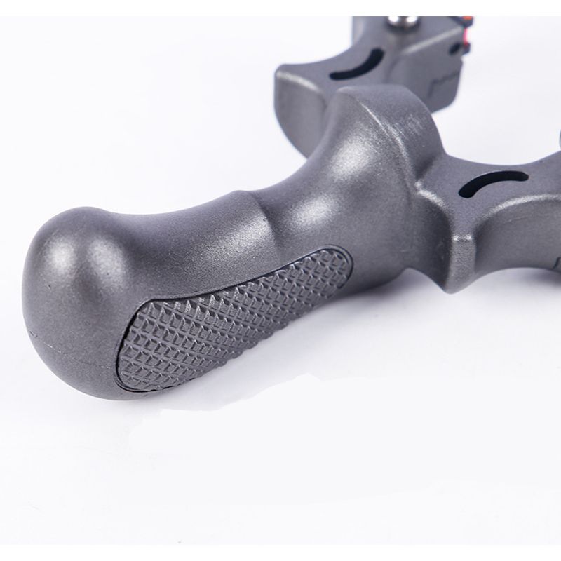Sport si Outdoor - Accesorii si echipamente sportive - Sporturi de precizie - Set prastie plastic cu laser si set 300 bile  9 mm, 11.5 cm, cu boloboc, argintiu - Infinity.ro