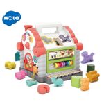 Jucarii, Copii si Bebe - Jucarii si jocuri - Jucarii bebelusi - Jucarii interactive bebelusi - Casuta educativa a animalutelor cu sunete si lumini - Infinity.ro