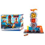 Jucarii, Copii si Bebe - Jucarii si jocuri - Vehicule si jucarii cu telecomanda - Masinute - Hot wheel city vulcanizarea super twist - Infinity.ro
