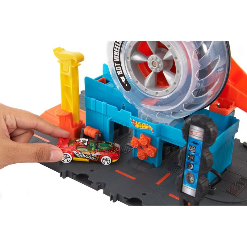 Jucarii, Copii si Bebe - Jucarii si jocuri - Vehicule si jucarii cu telecomanda - Masinute - Hot wheel city vulcanizarea super twist - Infinity.ro