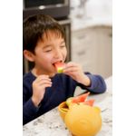 Jucarii, Copii si Bebe - Hrana si alaptare - Biberoane, suzete si accesorii hranire - Articole hranire bebelusi - Castronel silicon cu capac, melii, model urs - Infinity.ro