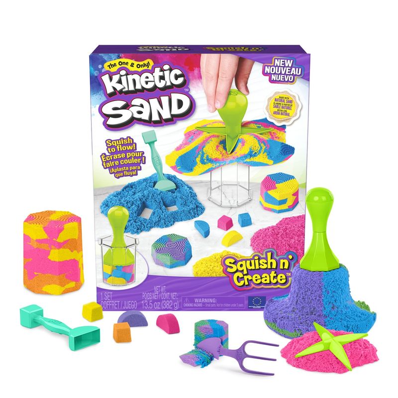 Jucarii, Copii si Bebe - Jucarii si jocuri - Jucarii & jocuri educative - Pasta, lut si nisip modelabil - Kinetic sand set de creatie squish - Infinity.ro