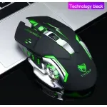 PC, gaming si accesorii - Periferice PC - Mouse - Mouse Wireless Q13 Butoane Silentioase Multi-Device 6 butoane programabile Gaming RGB 2.4GHz DPI 1600Fara fir Negru Mat - Infinity.ro