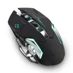PC, gaming si accesorii - Periferice PC - Mouse - Mouse Wireless Q13 Butoane Silentioase Multi-Device 6 butoane programabile Gaming RGB 2.4GHz DPI 1600Fara fir Negru Mat - Infinity.ro