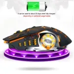 PC, gaming si accesorii - Periferice PC - Mouse - Mouse Wireless Q13 Butoane Silentioase Multi-Device 6 butoane programabile Gaming RGB 2.4GHz DPI 1600Fara fir Negru Mat - Infinity.ro