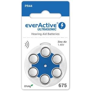 Set 6 baterii pentru aparat auditiv everActive PR675/PR44