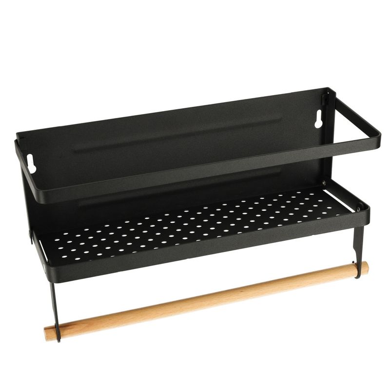 Casa si Gradina - Bucatarie si vesela - Ustensile bucatarie - Rasnite si dozatoare condimente - Raft magnetic de frigider 2in1, pentru condimente si prosop de bucatarie - Infinity.ro