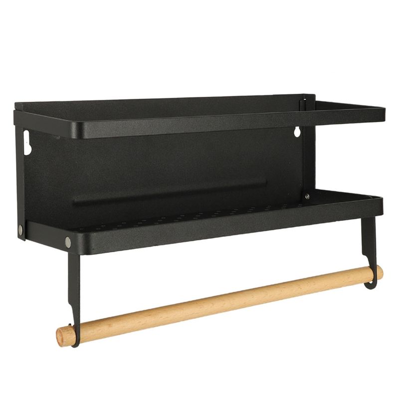 Casa si Gradina - Bucatarie si vesela - Ustensile bucatarie - Rasnite si dozatoare condimente - Raft magnetic de frigider 2in1, pentru condimente si prosop de bucatarie - Infinity.ro