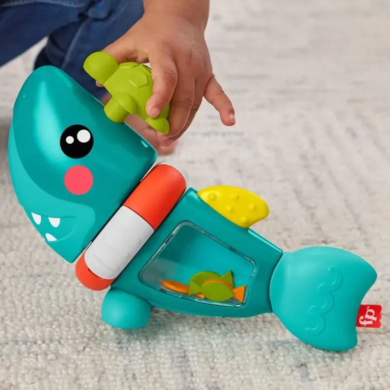 Jucarii, Copii si Bebe - Jucarii si jocuri - Jucarii bebelusi - Jucarii interactive bebelusi - Rechinul prietenos Fisher Price - Infinity.ro