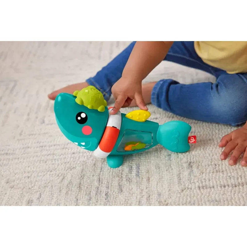 Jucarii, Copii si Bebe - Jucarii si jocuri - Jucarii bebelusi - Jucarii interactive bebelusi - Rechinul prietenos Fisher Price - Infinity.ro