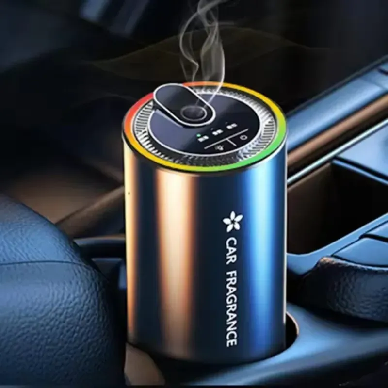 Auto si Moto - Intretinere auto - Odorizante auto - Difuzor aromaterapie auto, inductie automata, lumini ambientale color, dimensiuni 120X66mm, capacitate 50ml ABYZ™ - Infinity.ro