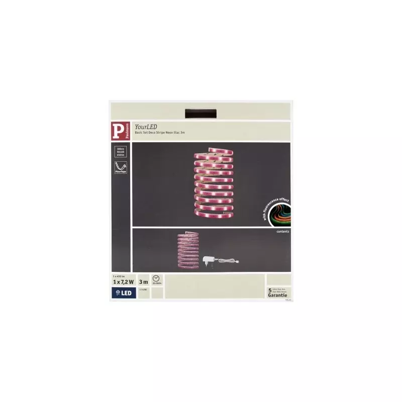 Casa si Gradina - Corpuri si surse de iluminat - Benzi LED - Banda LED Paulmann Basis DECO, 12 V, 3m,Gonga® Roz - Infinity.ro