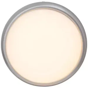 Plafoniera LED Brilliant Vigor, 15 W, 850 lm, 2700 K,Gonga® Argintiu