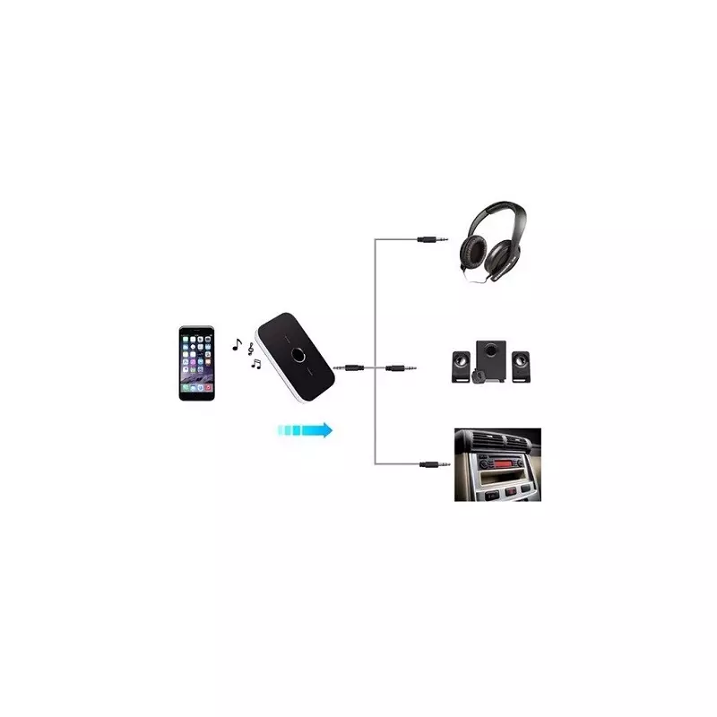 TV, Audio-Video si Foto - Audio Hi-Fi - Accesorii Audio Hi-Fi - Transmitator si receptor Bluetooth, Gonga® Negru - Infinity.ro