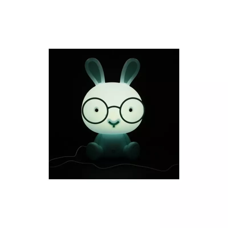 Casa si Gradina - Corpuri si surse de iluminat - Veioze si lampi - Lampi de veghe copii - Lampa de veghe pentru copii, model iepuras, lumina calda, Gonga® Albastru - Infinity.ro