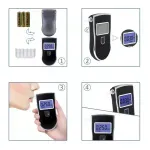 Ingrijire personala si Cosmetice - Teste medicale rapide - Testere alcoolemie - Alcool tester portabil digital cu ecran LCD, Gonga® Negru - Infinity.ro