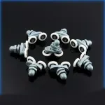 Casa si Gradina - Sanitare - Suporturi si accesorii baie - Suporturi baie - Rola pentru usa cabina de dus, ABS/Aluminiu, 23 mm, Gri/Alb - Infinity.ro